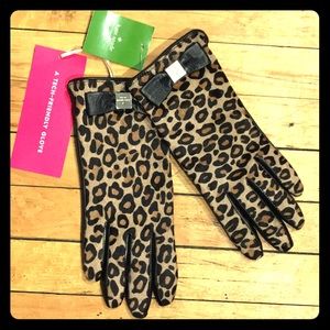 New Kate Spade cheetah gloves